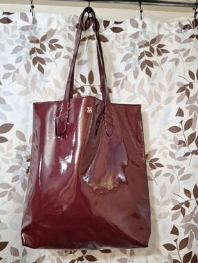 Victoria's Secret Glossy Red Tote Bag